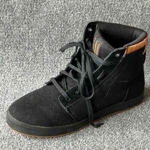 Highway 21 Shoes Men's 10 Black AXLE High Top Motorcycle Street Footwear‎